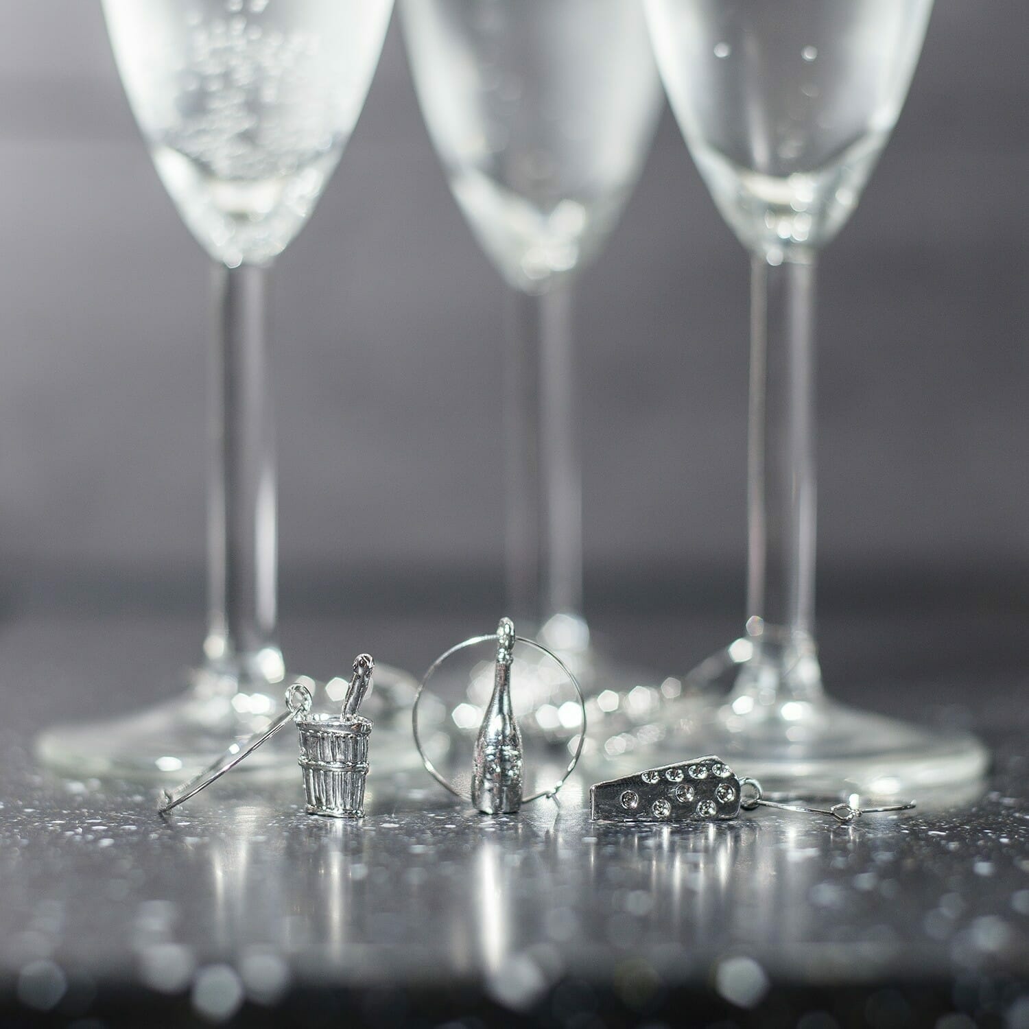 Wine Charms Glasmarkeerders (set Van 6)