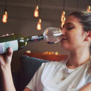 Wijnglas voor op fles