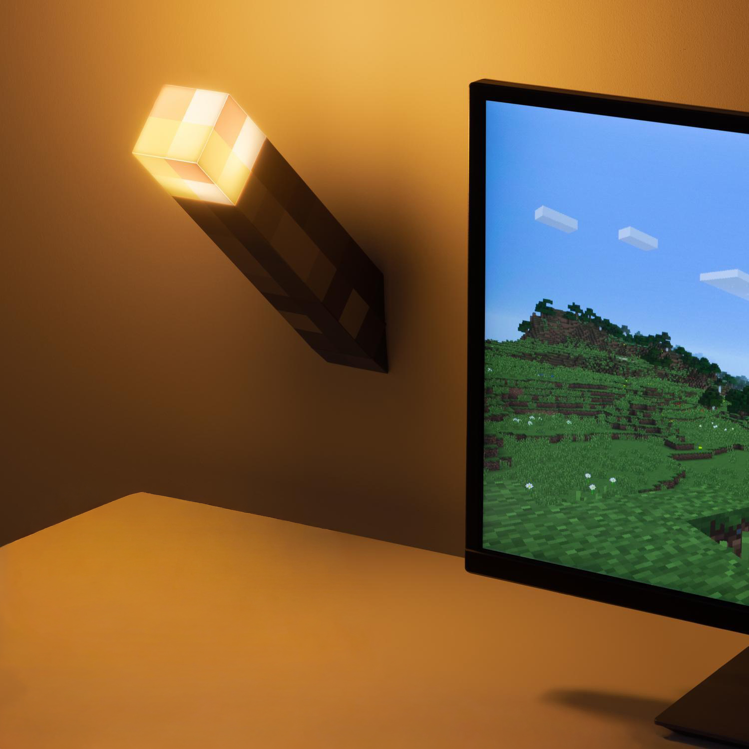 Minecraft Torch lamp 1 Minecraft Torch lamp