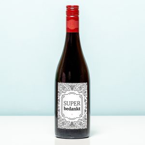 Wijnfles Super Bedankt - Rood (Merlot)