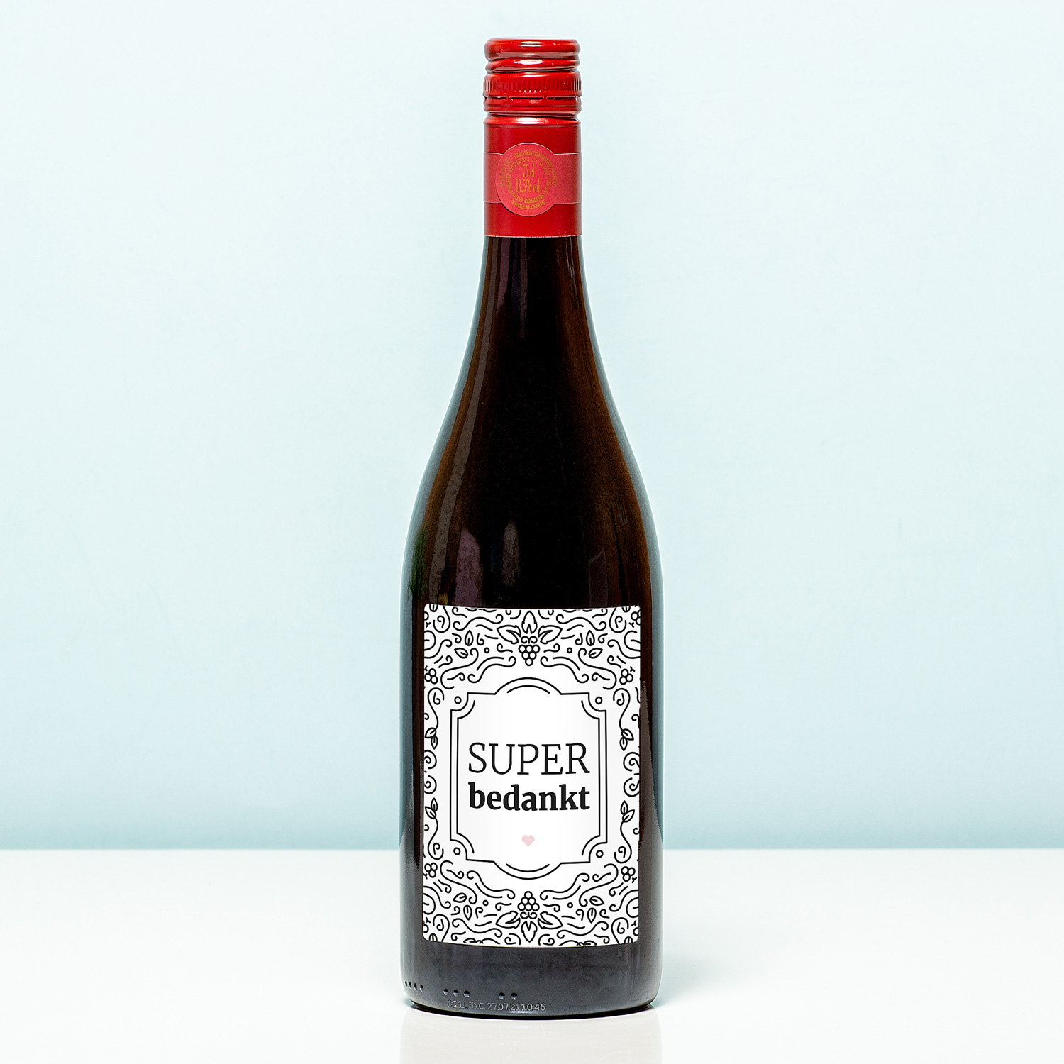 Wijnfles Super Bedankt - Rood (Merlot) 1 Wijnfles Super Bedankt - Rood (Merlot)