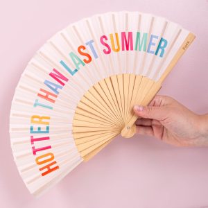 Houten waaier Hotter Than Last Summer