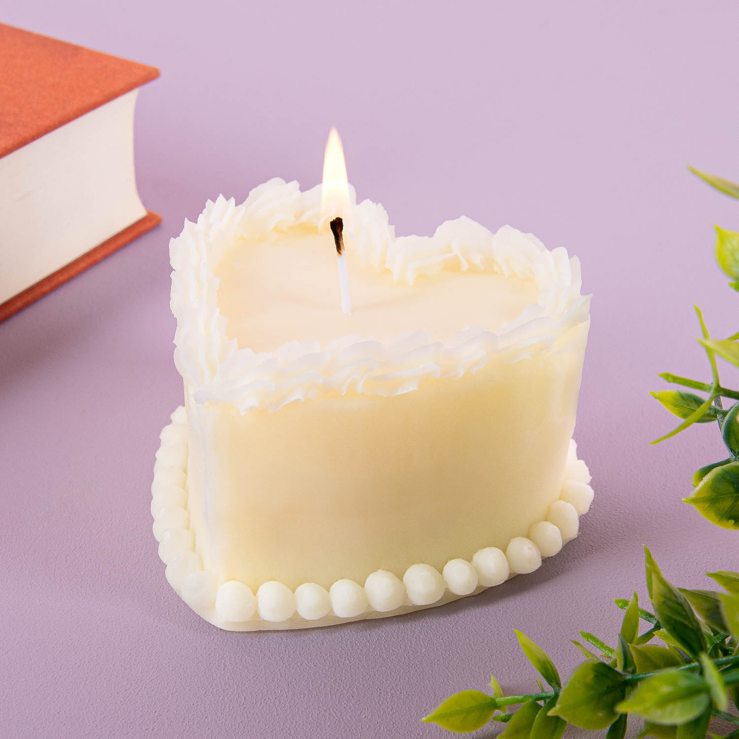 Taart kaars - Wit 1 Taart kaars - Wit
