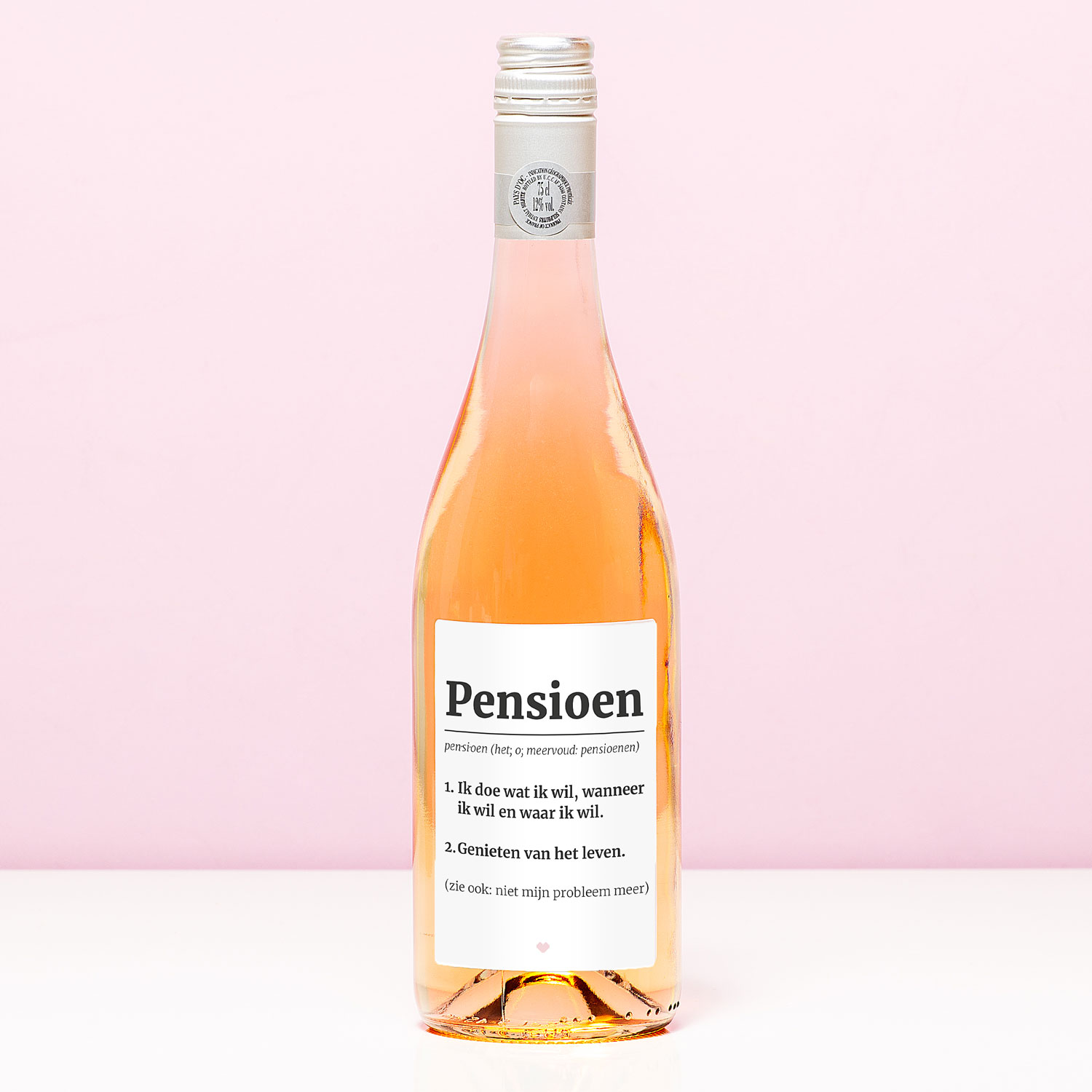 Wijnfles Pensioen Woordenboek - Rosé (Blush Rosé) 1 Wijnfles Pensioen Woordenboek - Rosé (Blush Rosé)