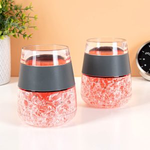 Gekoelde wijnglazen (set van 2)