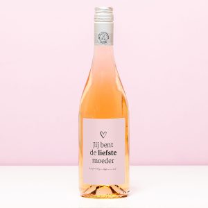 Wijnfles Dankjewel Jij Bent De Liefste - Rosé (Blush Rosé)
