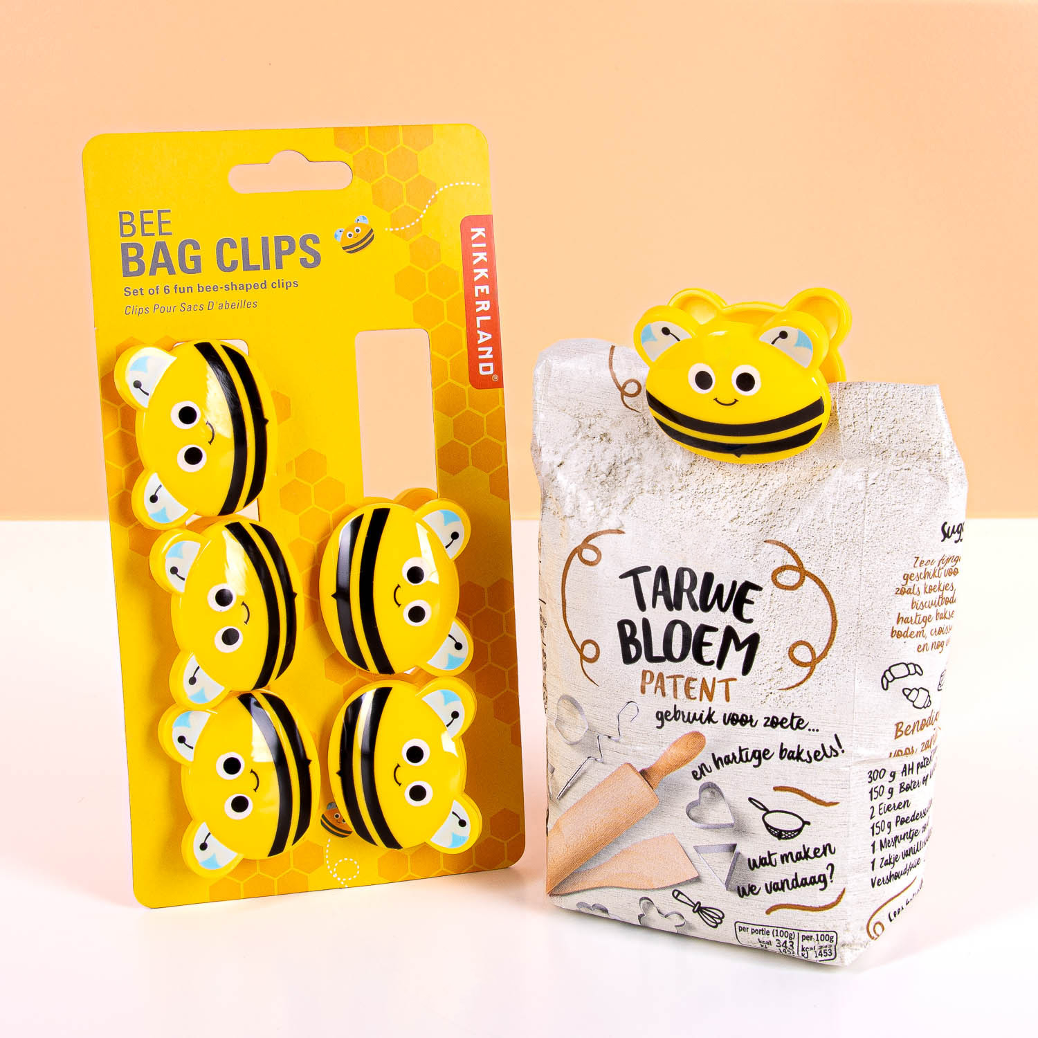 Bijen bag clips (set van 6) 1 Bijen bag clips (set van 6)