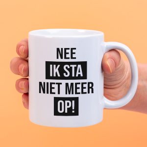 Mok Nee ik sta niet meer op!
