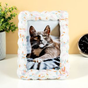 Taart fotolijstje - Wit