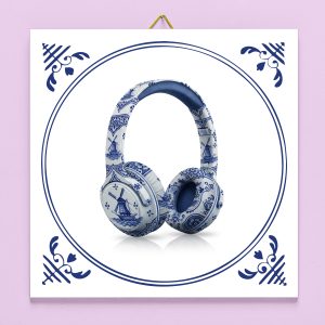 Tegeltje koptelefoon