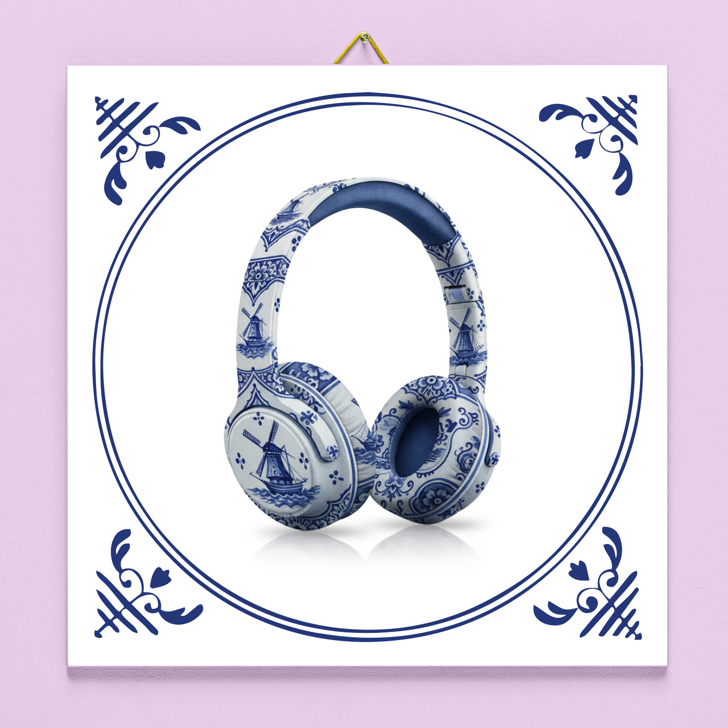 Tegeltje koptelefoon 1 Tegeltje koptelefoon