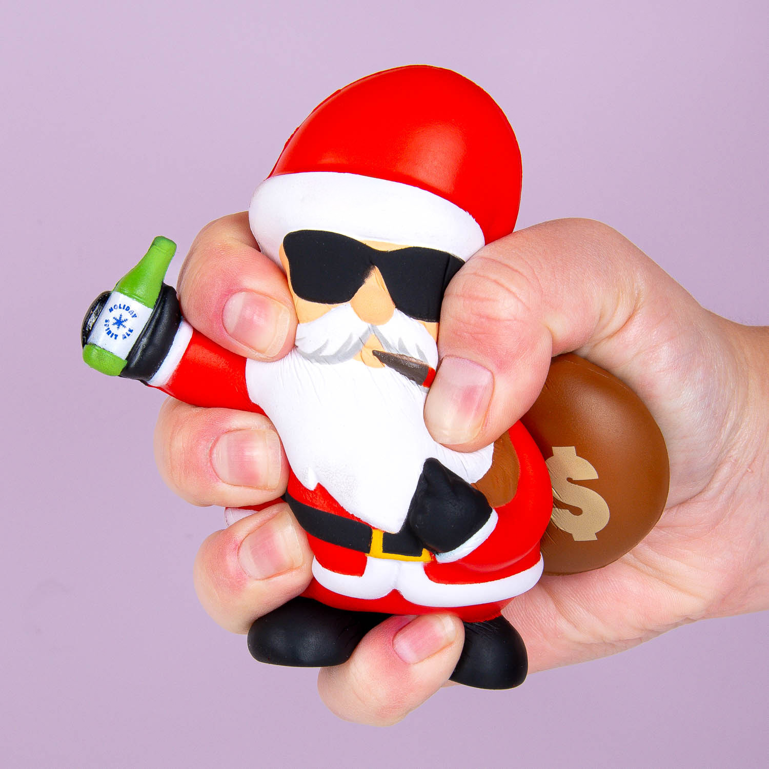 Pratende kerstman stressbal 1 Pratende kerstman stressbal
