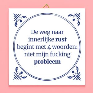 Tegeltje De weg naar innerlijke rust