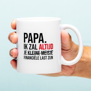 Mok Financiële Last Vaderdag - Kleine Meisje