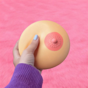 Borstvormige Stressbal - Stress Boob XXL - 9 cm