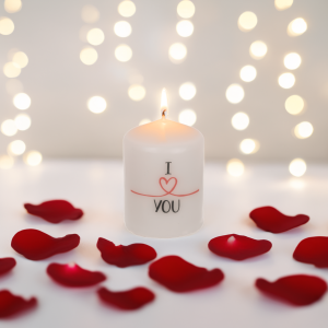 Pilaar kaars - I love you