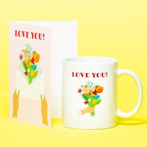 Mok Love You + Wenskaart