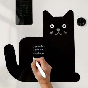 Magnetisch Schrijfbord In De Vorm Van Een Kat - Zwart